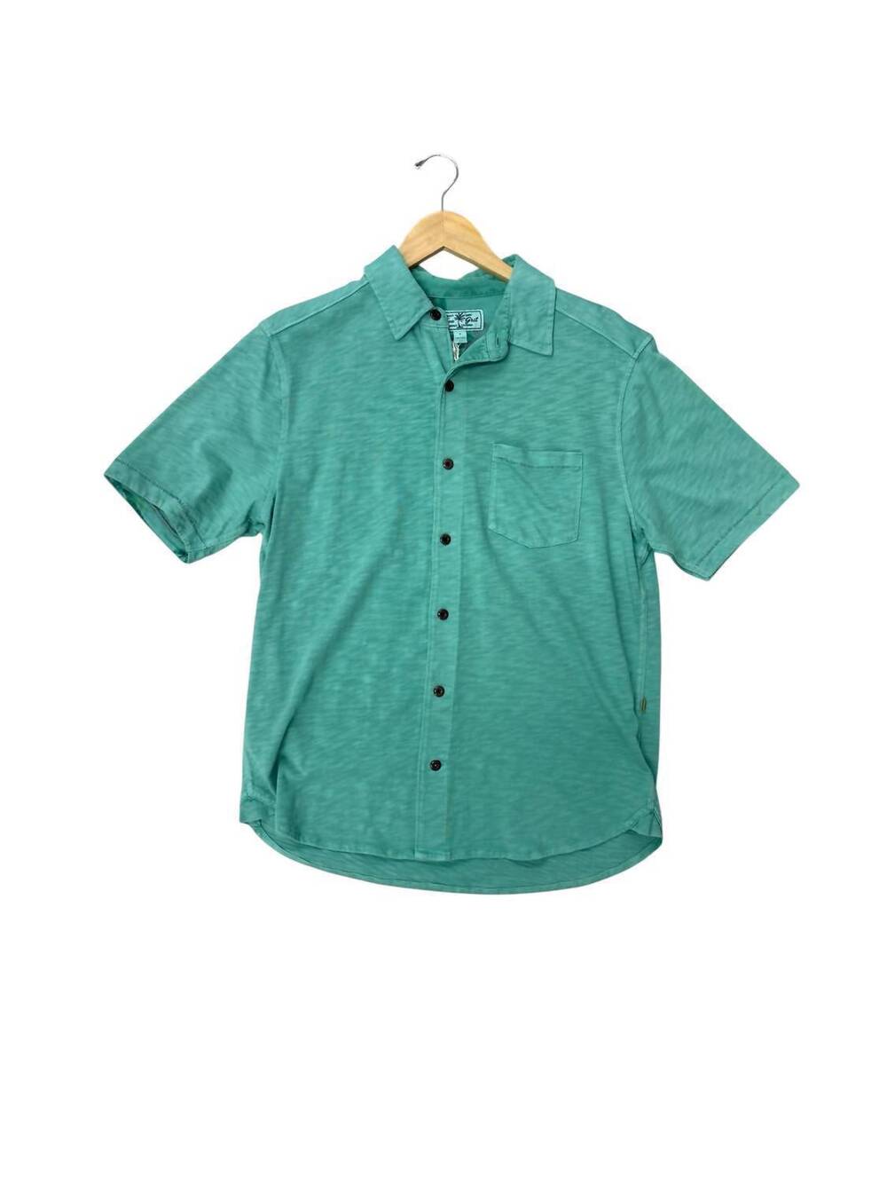 NEW TRUE GRIT men's deep sea shirt in celadon